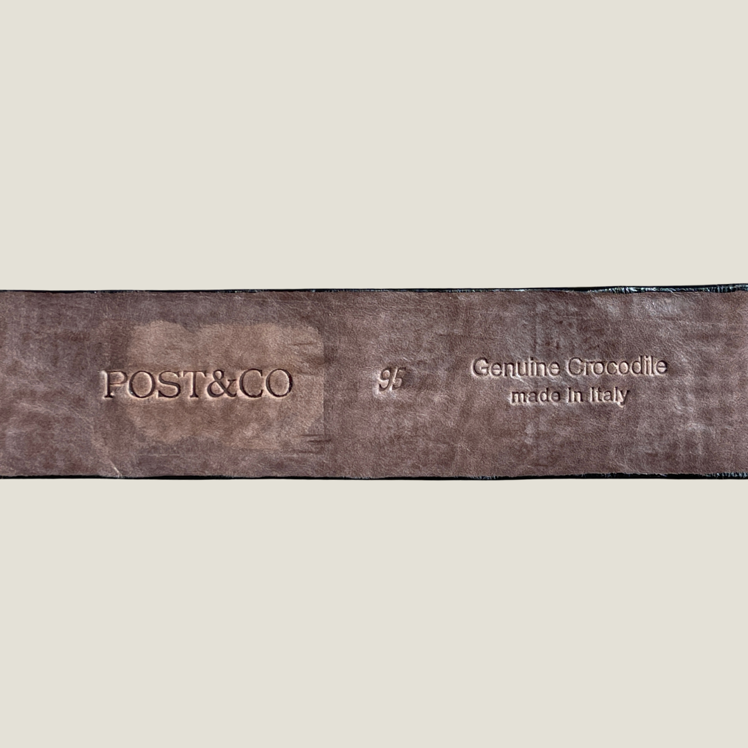 Krokodilleder Gürtel Handbemalt 4 cm breit 95 cm