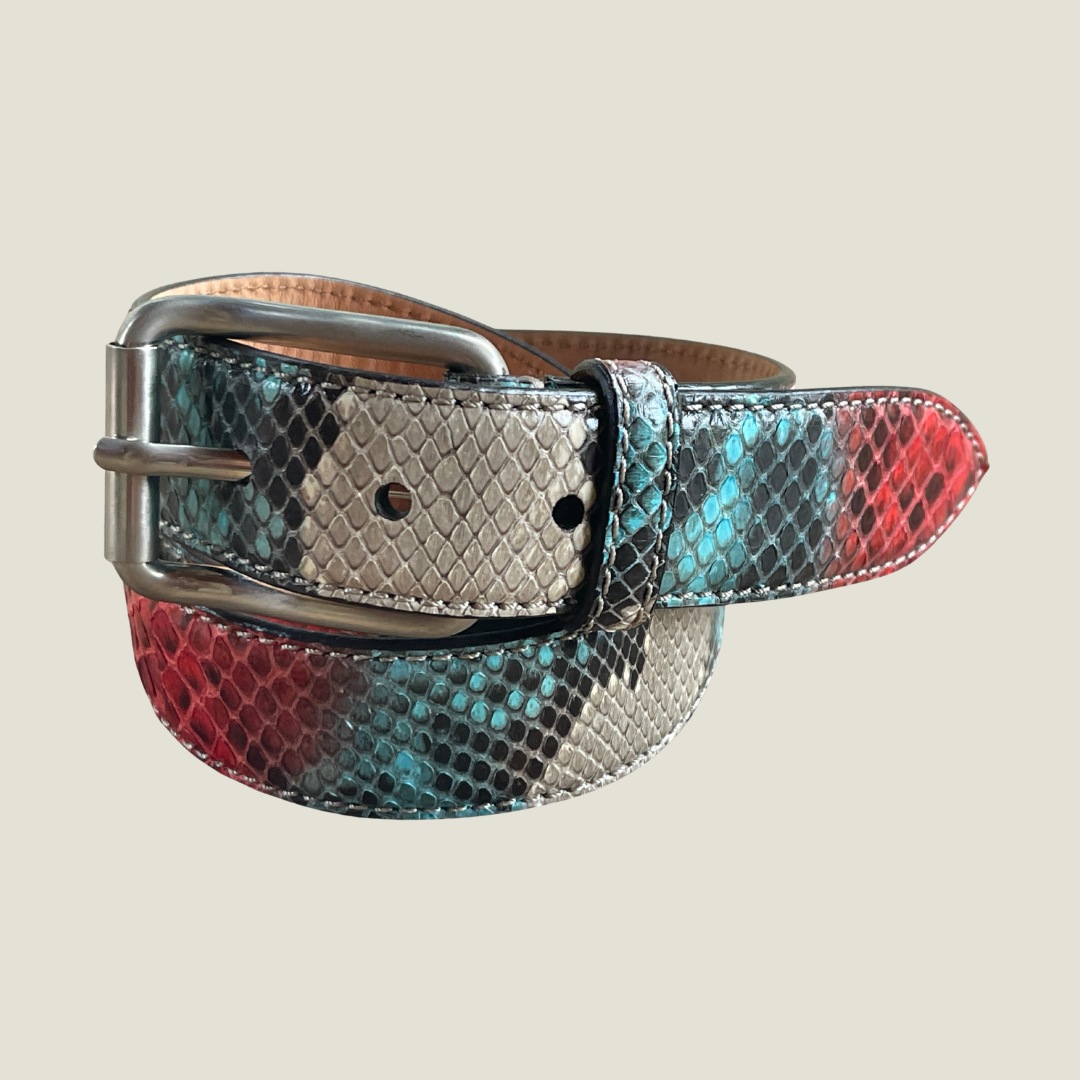 Pythonleder Gürtel 3,5 cm breit Unisex