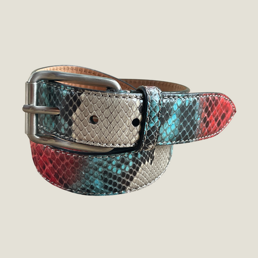 Pythonleder Gürtel 3,5 cm breit Unisex