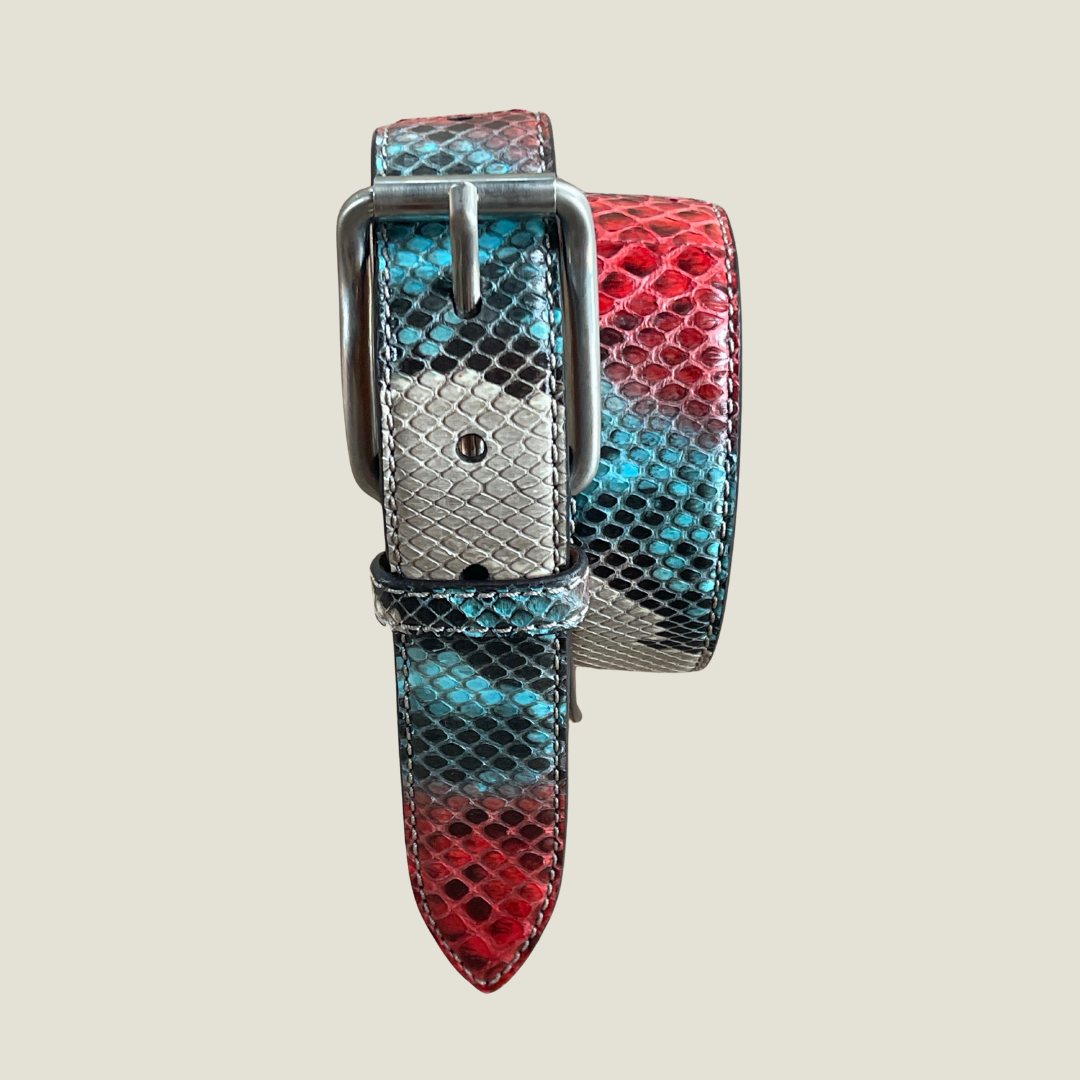 Pythonleder Gürtel 3,5 cm breit Unisex