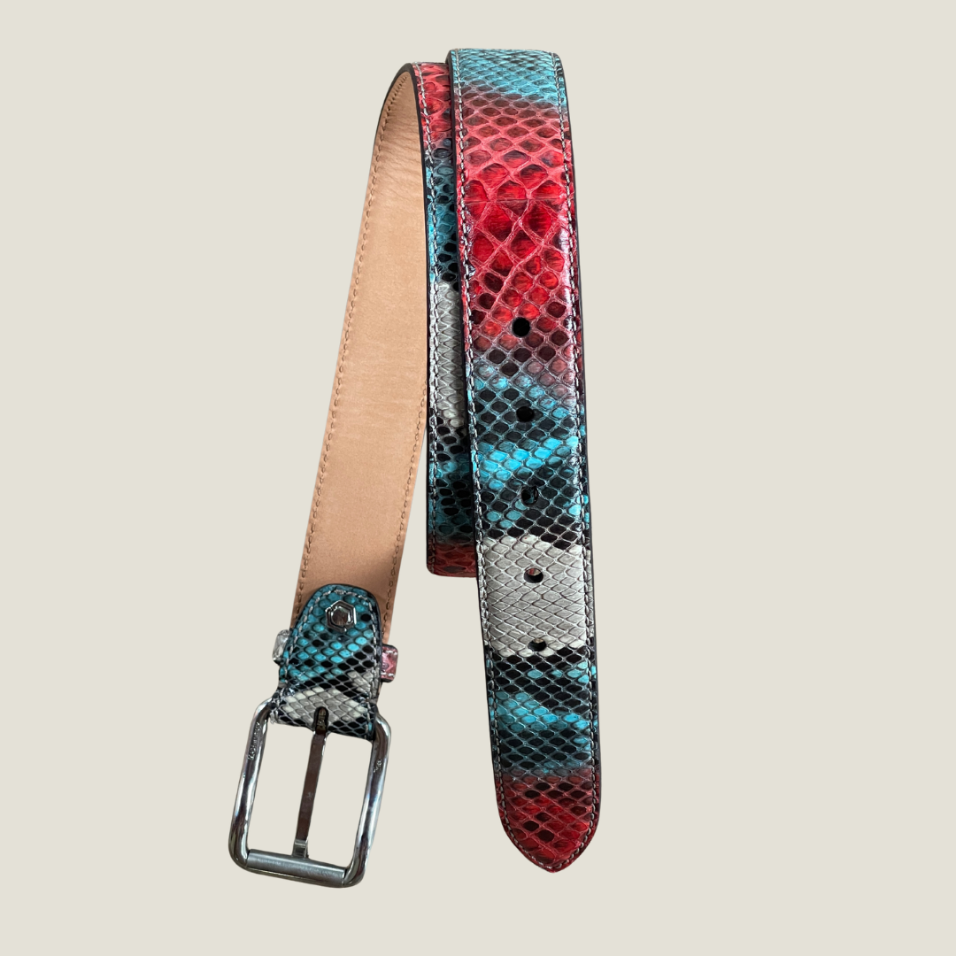 Pythonleder Gürtel 3,5 cm breit Unisex