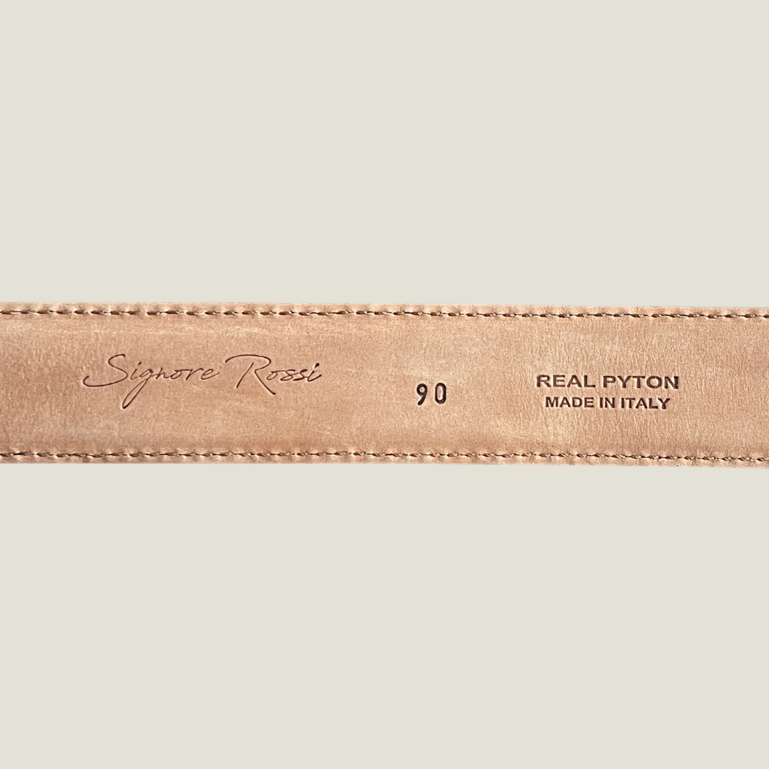 Pythonleder Gürtel 3,5 cm breit Unisex