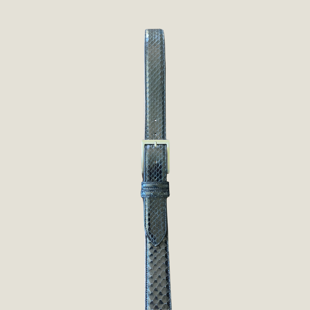Pythonleder Gürtel 3,5 cm breit Handgefertigt
