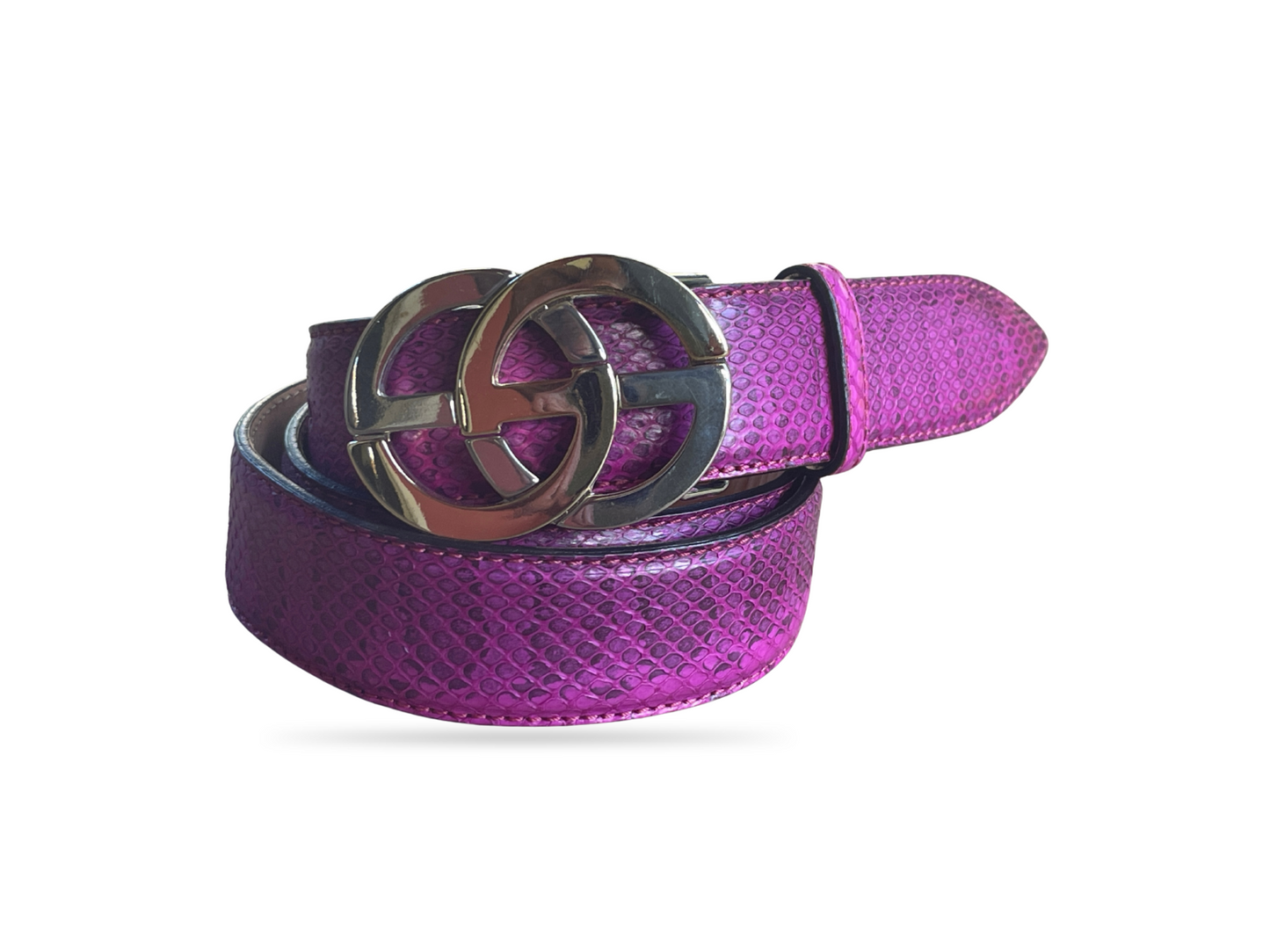 Pythonleder Gürtel 3,5 cm breit 90 cm