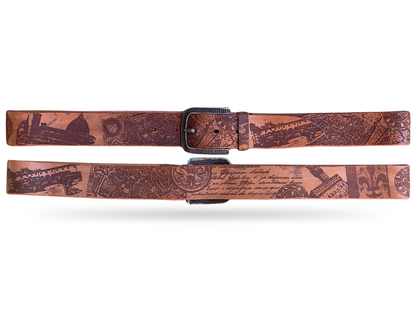 Ledergürtel Toskana Florenz 4 cm breit 95 cm