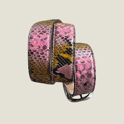 Pythonleder Gürtel 3,5 cm breit Unisex