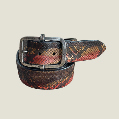 Echt Pythonleder Gürtel 4 cm breit 95 cm Unisex