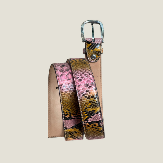 Pythonleder Gürtel 3,5 cm breit Unisex