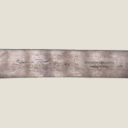 Krokodilleder Gürtel 4 cm breit 90 cm handbemalt |