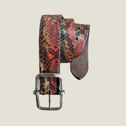Echt Pythonleder Gürtel 4 cm breit 95 cm Unisex