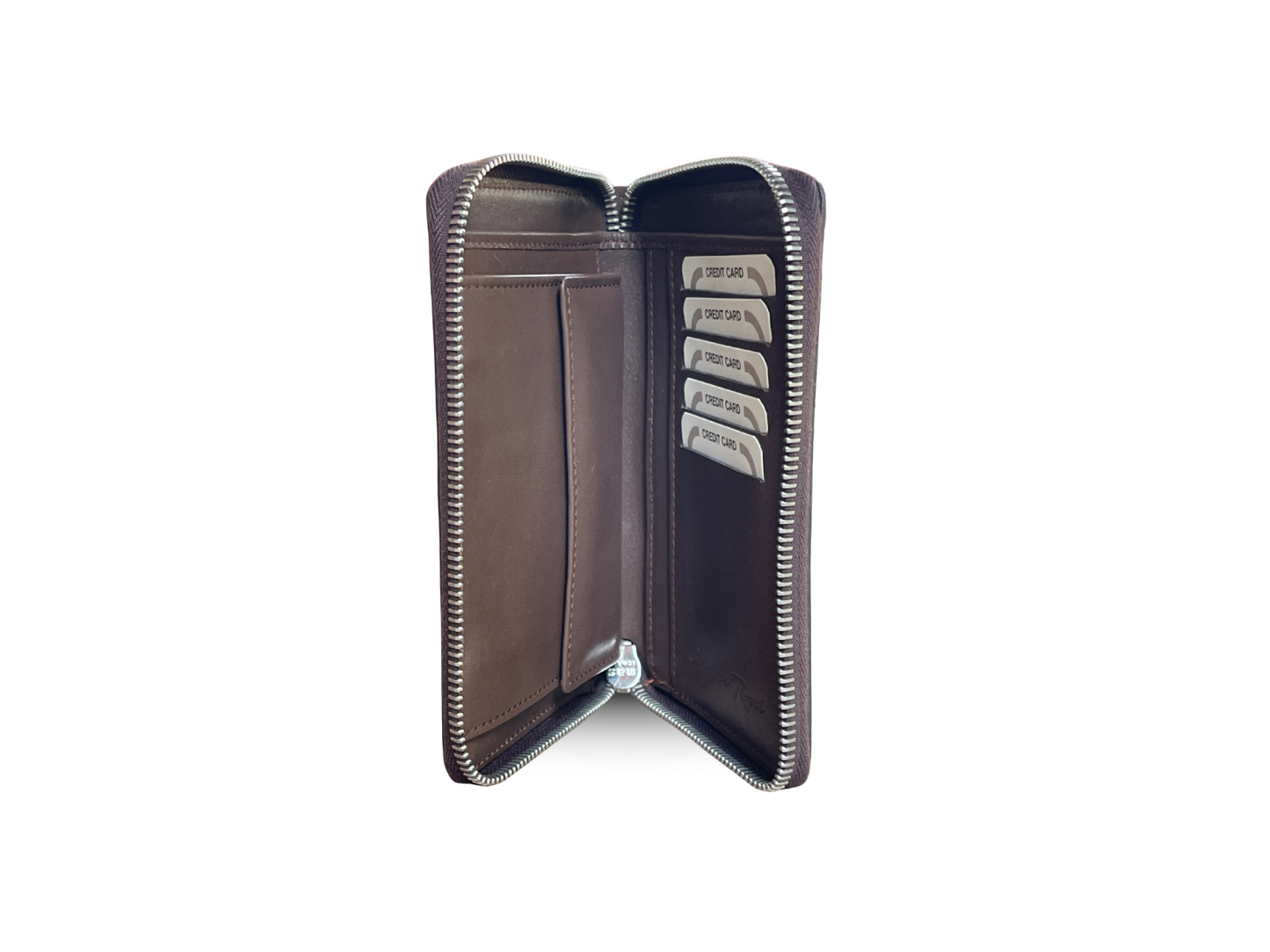 Kobraleder Geldbörse Braun Handbemalt Italien