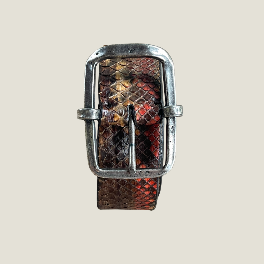 Echt Pythonleder Gürtel 4 cm breit 95 cm Unisex