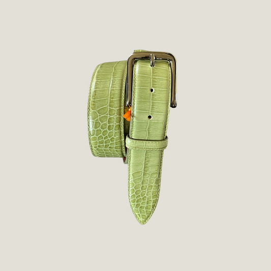 Ledergürtel aus Krokodil Prägung