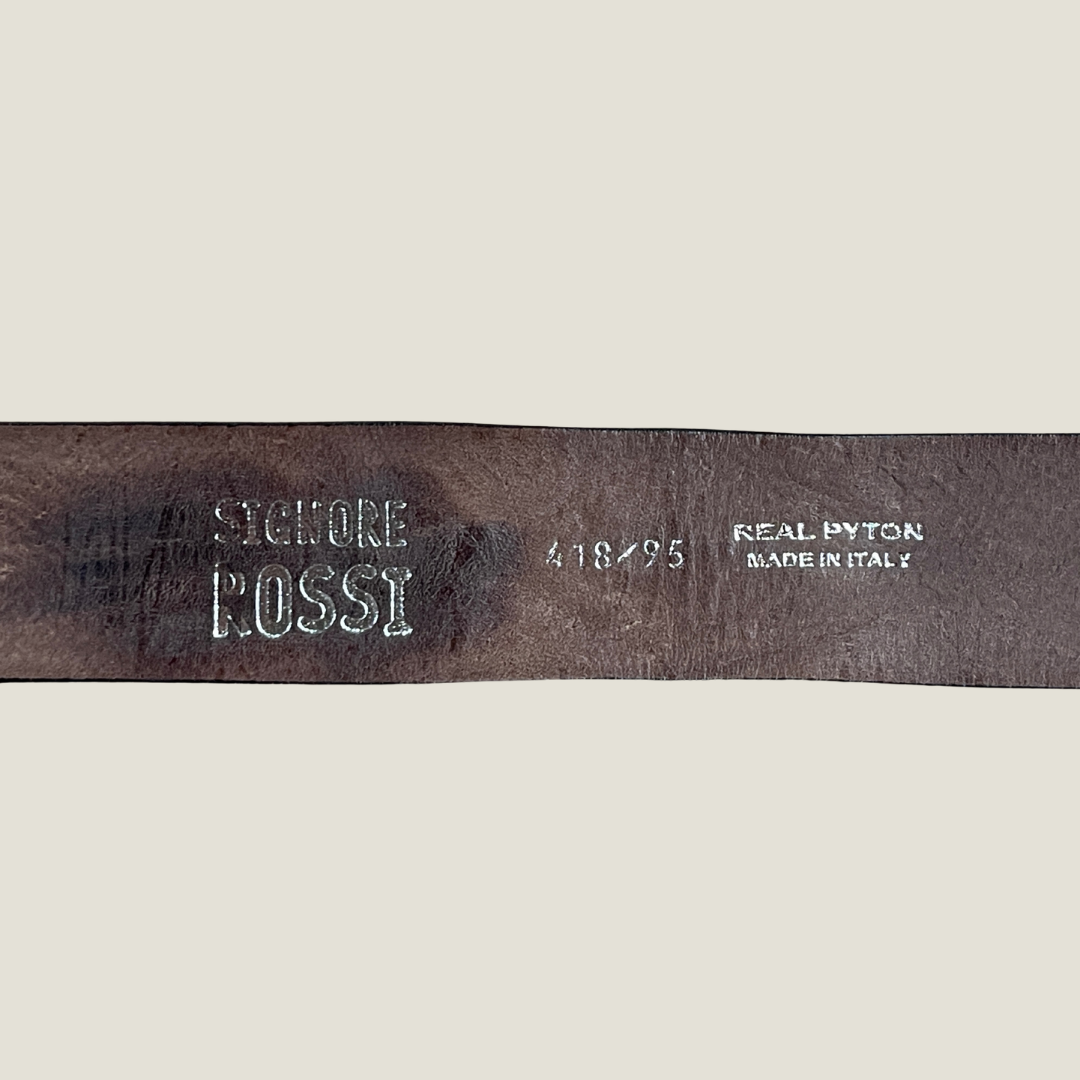 Echt Pythonleder Gürtel 4 cm breit 95 cm Unisex