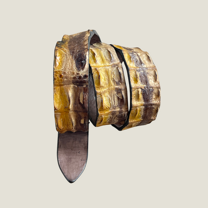 Krokodilleder Gürtel Handbemalt 4 cm breit 95 cm