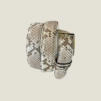 Pythonleder Gürtel 3,5 cm handgefertigt Italien Unisex
