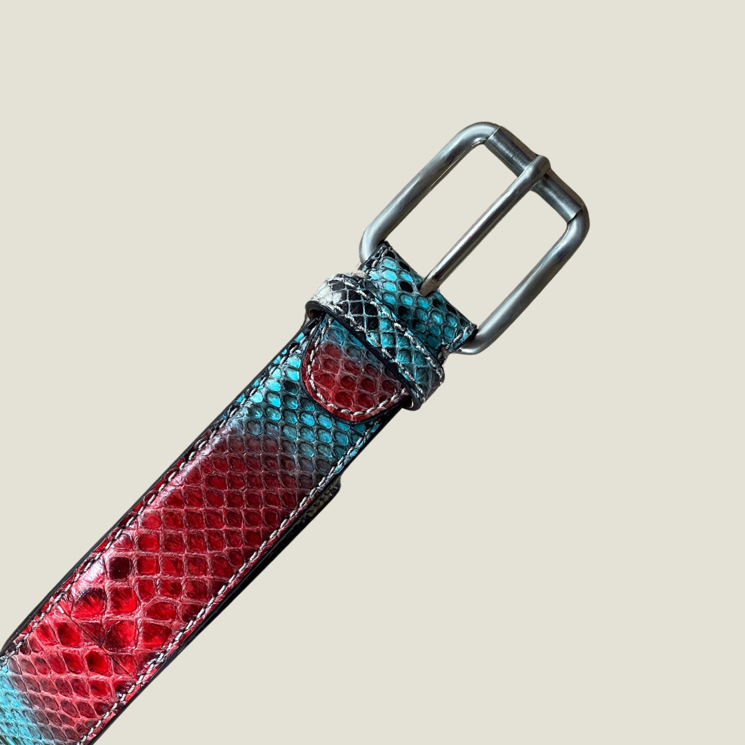 Pythonleder Gürtel 3,5 cm breit Unisex