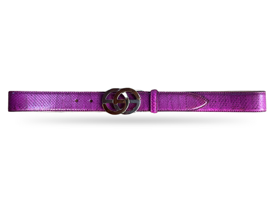 Pythonleder Gürtel 3,5 cm breit 90 cm