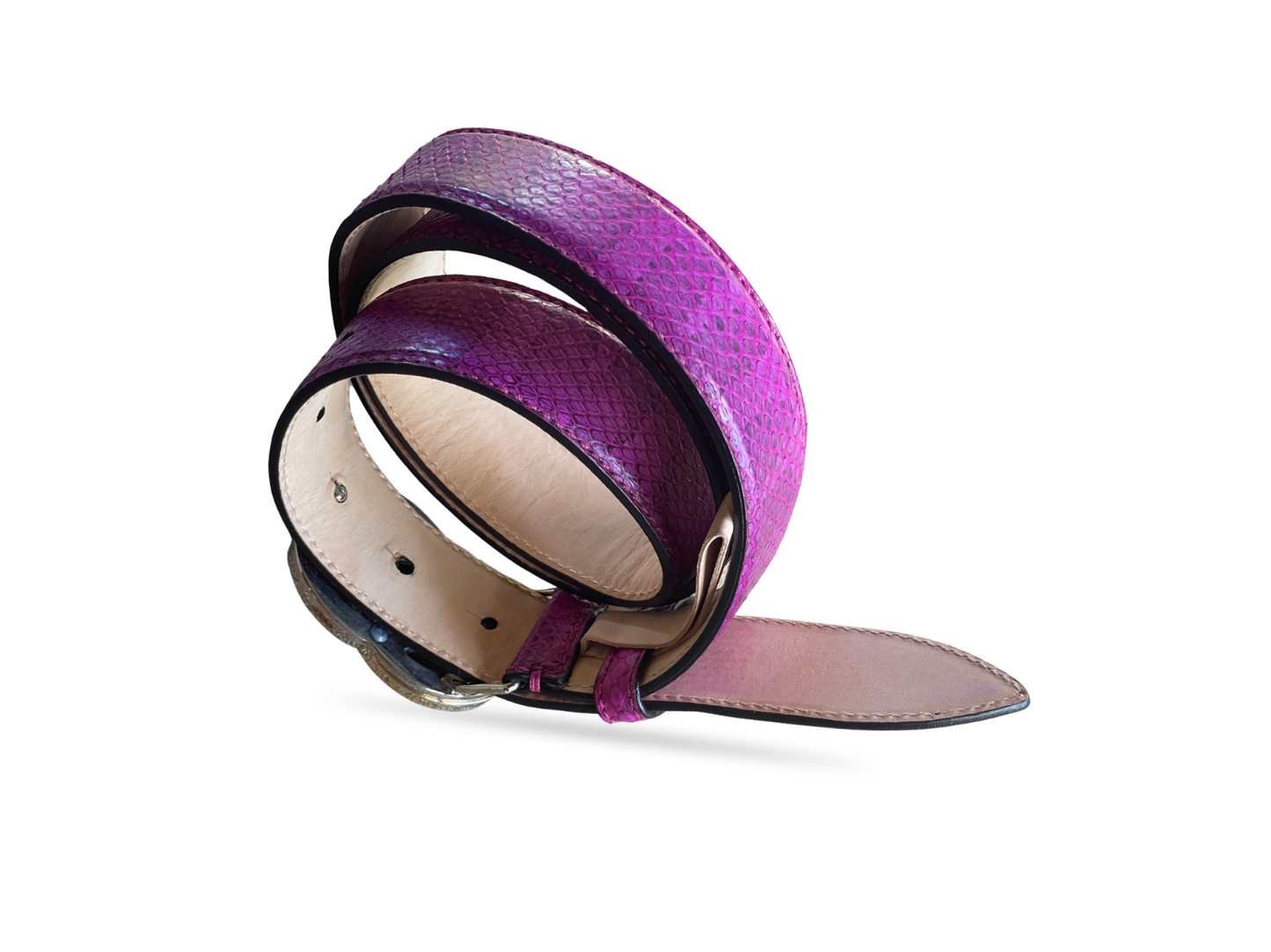 Pythonleder Gürtel 3,5 cm breit 90 cm