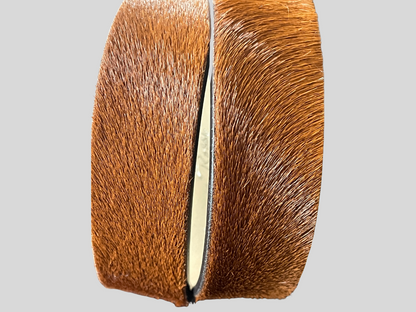 Fell Ledergürtel Rindsleder 3 cm breit 90 cm Unisex Handgefertigt