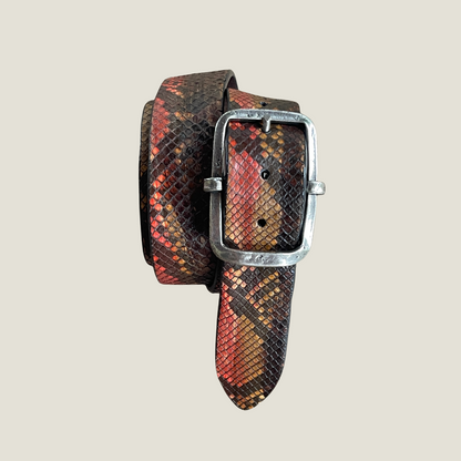 Echt Pythonleder Gürtel 4 cm breit 95 cm Unisex