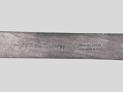 Gürtel Straußenleder 4 cm breit 90 cm Handbemalt