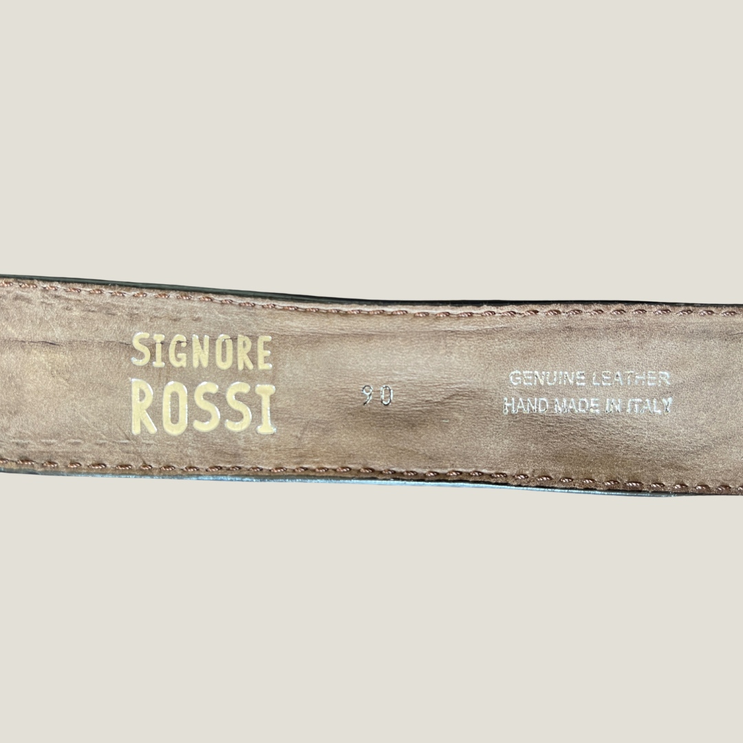 Python Kobra Patch Gürtel 4 cm breit 90 cm Unisex