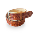 Krokodilleder Gürtel 4 cm breit Unisex Handgefertigt