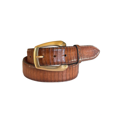 Kobraleder Gürtel 4 cm breit 90 cm Unisex Handgearbeitet