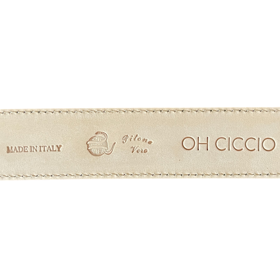 Python Gürtel 4 cm breit Handarbeit Italien