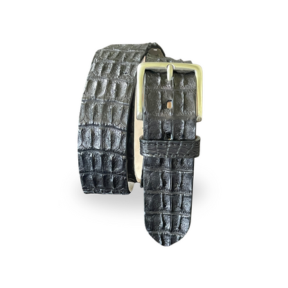 Krokodilleder Gürtel 4 cm breit Unisex handgefertigt Italien