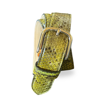 Python Gürtel 4 cm breit Handarbeit Italien