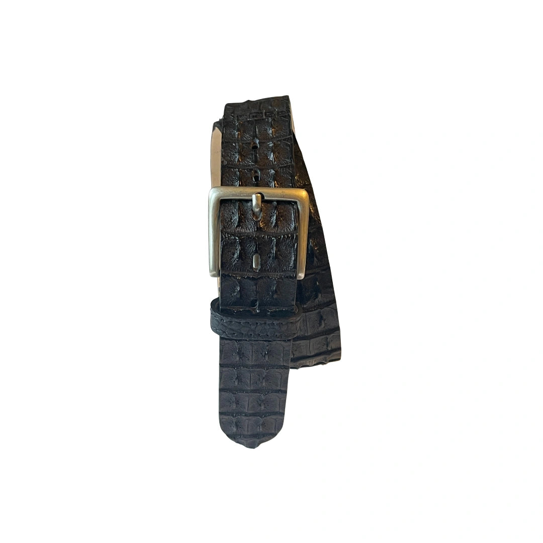Krokodilleder Gürtel 4 cm breit Unisex handgefertigt Italien