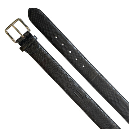 Pythonleder Gürtel 4 cm breit Unisex Handarbeit Italien