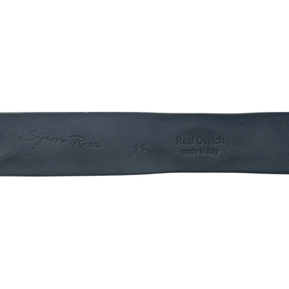 Straußenleder Gürtel 4 cm breit 90 cm Unisex Handgemacht Italien
