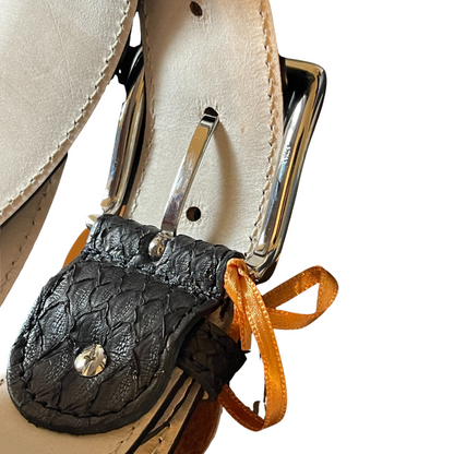 Pythonleder Gürtel 4 cm breit Unisex Handarbeit Italien