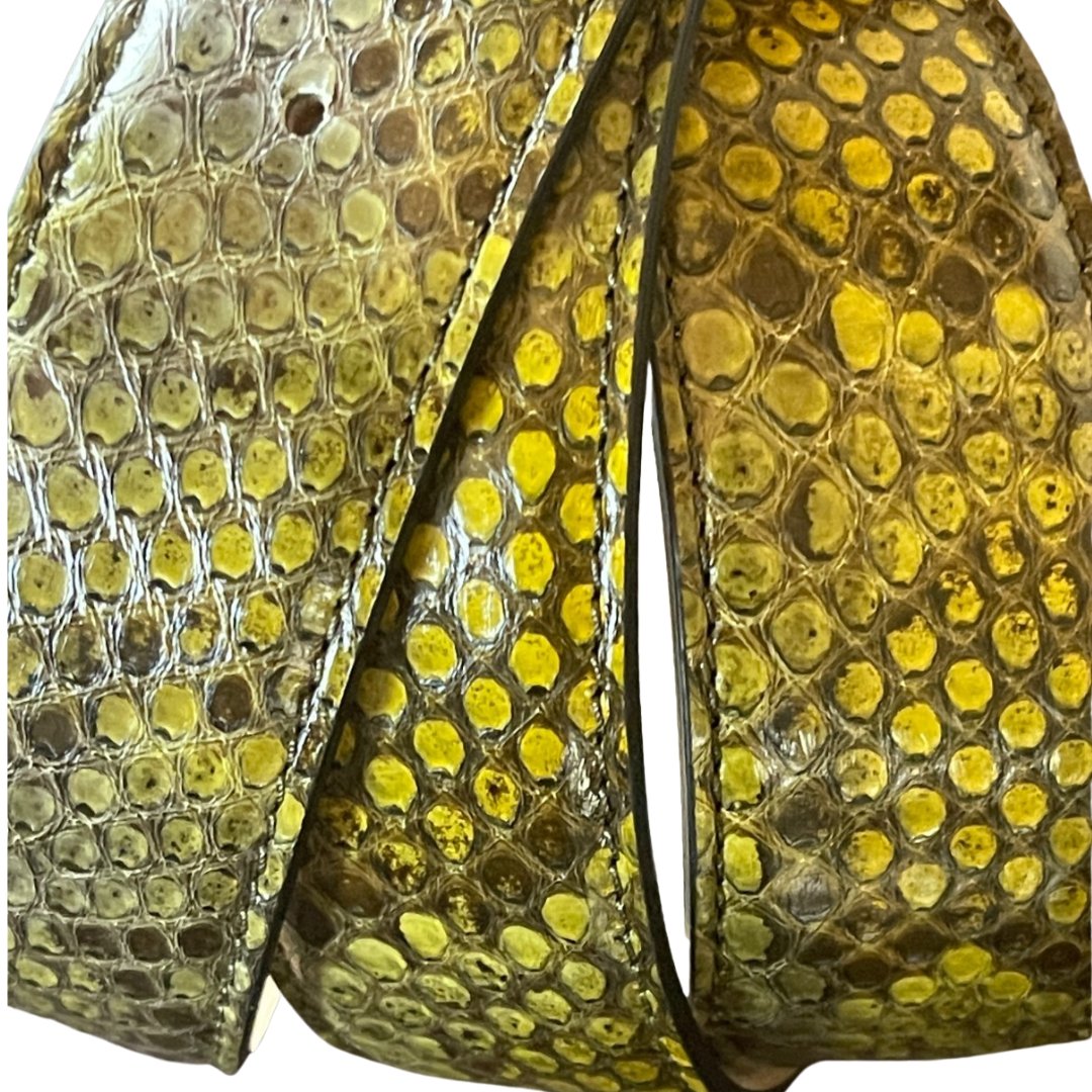 Python Gürtel 4 cm breit Handarbeit Italien