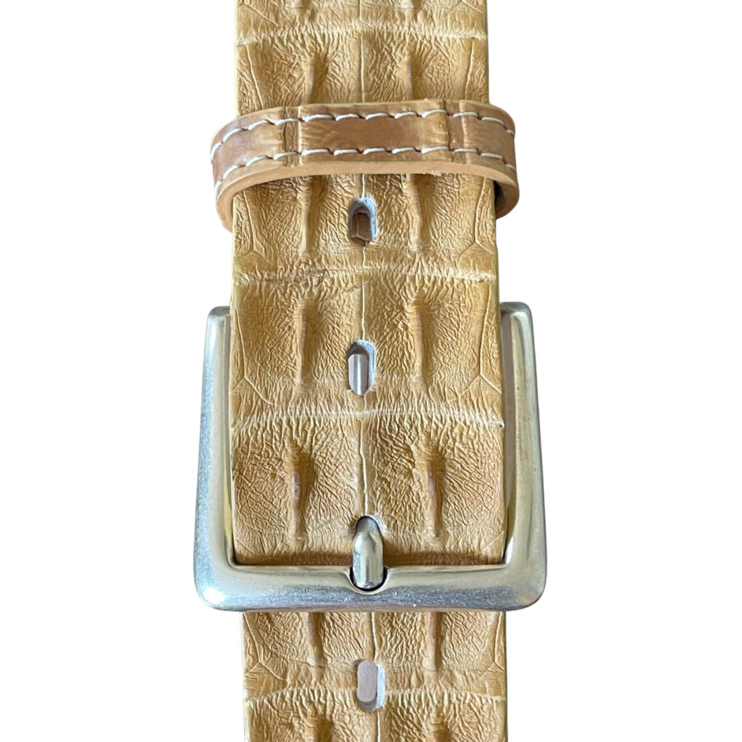 Gürtel Krokodilleder 4 cm breit Unisex Handmade in Italien