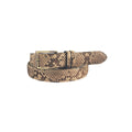 Pythonleder Gürtel 3,5 cm handgefertigt Italien Unisex