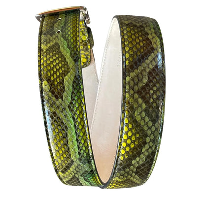 Python Gürtel 4 cm breit Handarbeit Italien